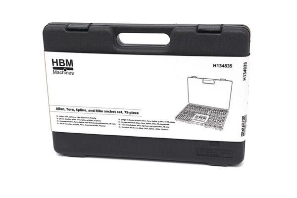 HBM inbus, torx, spline en ribe doppenset 75-delig - Bild 10