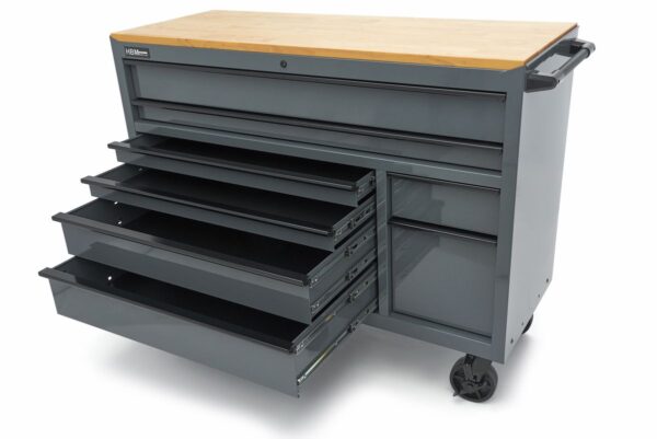 HBM gereedschapswagen, 8 laden, 142 cm, grijs - Bild 9