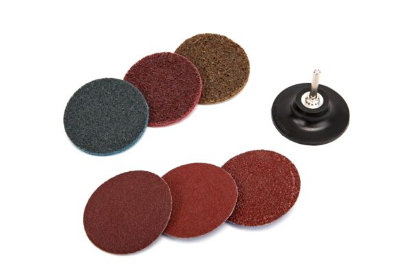 HBM 75 mm schuur en cleanset met 6 mm houder 7-delig