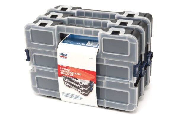 HBM 3-delige vergrendelbare organizer - Afbeelding 3
