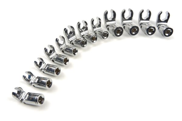 HBM 12 Delige Kantelbare Kraaienpoot Steeksleutelset met 3/8 inch Opname - Image 3