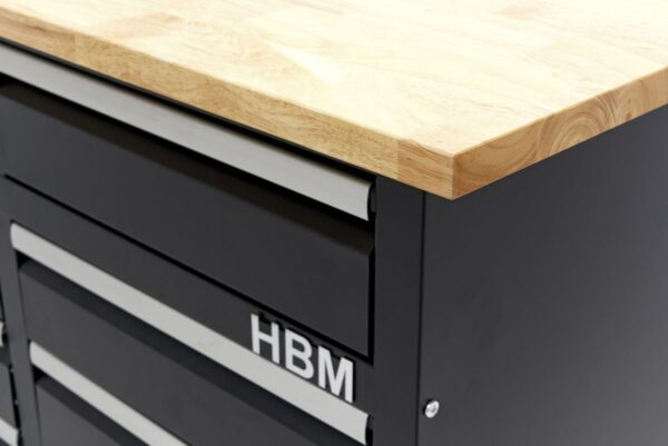 HBM 120 Cm Werkbank Met 8 Laden en Massief Houten Werkblad - Afbeelding 9