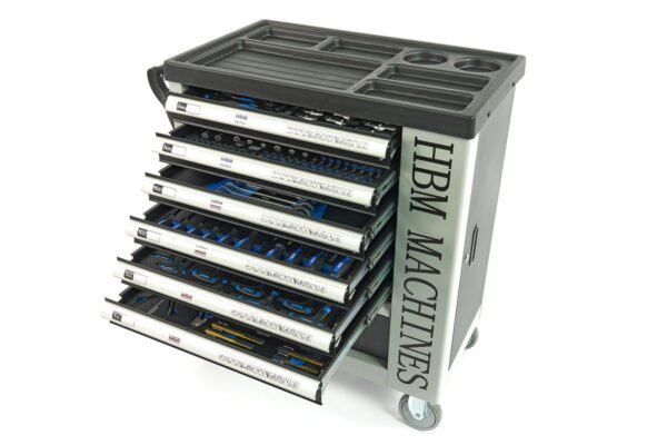 HBM premium gevulde gereedschapswagen met deur - 245-delig - Afbeelding 34