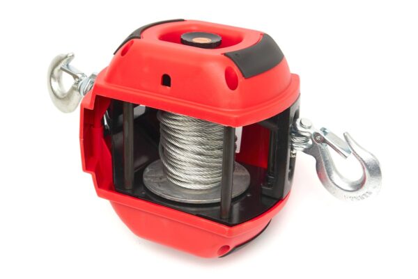 HBM draagbare lier en trektakel boormachine aangedreven 225 kg rood - Afbeelding 4