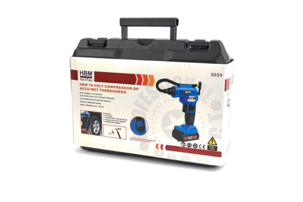 HBM 18 Volt Compressor op Accu met Toebehoren - Afbeelding 15