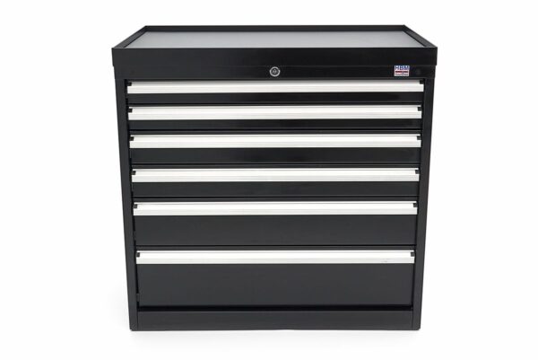 HBM 6 Laden Profi Gereedschapskast 88 x 58 x 80 cm zwart - Afbeelding 2