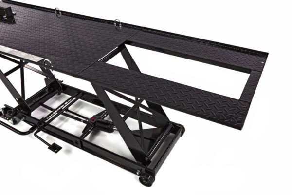HBM 450 kg Motorheftafel Hydraulisch Met Luxe voorwielklem - Zwart - Afbeelding 7