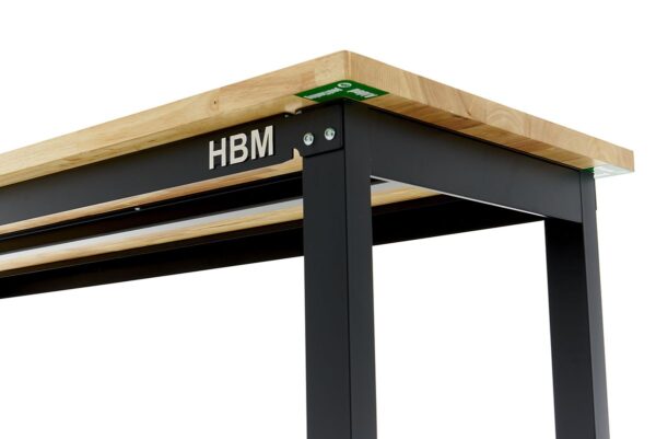 HBM 182 Cm. Professionele In Hoogte Verstelbare Werkbank Met Massief Houten Werkblad - Image 5
