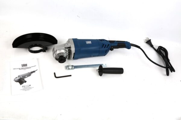 HBM 230 mm Profi Haakse Slijper met Draaibaar Handvat - Image 9