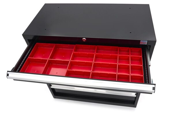 HBM 6 Laden Profi Gereedschapskast 90 x 45 x 90 cm zwart - Afbeelding 8