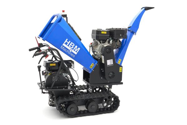 HBM Professionele 4 Takt 15 PK - 420 cc Benzine Hakselaar - Houtversnipperaar op Rupsbanden - Afbeelding 7