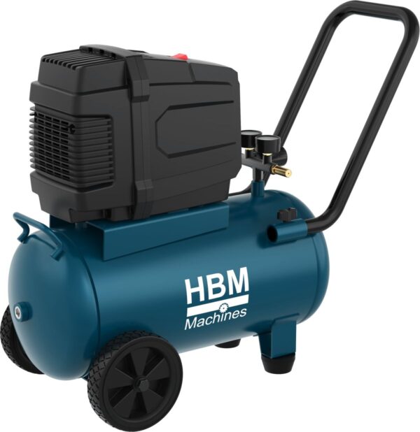 HBM olievrije compressor 24 liter - Afbeelding 3