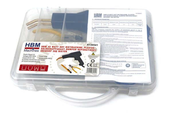 HBM 43 Watt Hot Nietmachine, Plastic Soldeerapparaat, Bumper Reparatieset Inclusief 200 Nieten - Afbeelding 13
