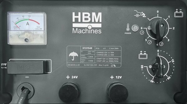 HBM starthulp en acculader 230 Volt 12 - 24 Volt - Afbeelding 7