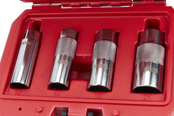 HBM 4 Delige 3/8 inch Bougiedoppenset - Image 3