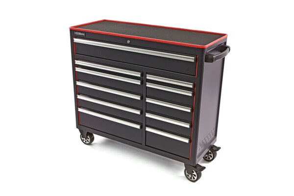 HBM Gereedschapswagen met 11 laden - 111 cm - zwart - Afbeelding 2