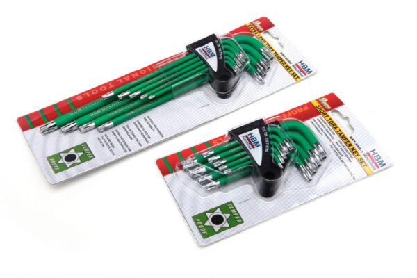 HBM 9 Delige Torx Lange Inbussleutel Set - Afbeelding 3