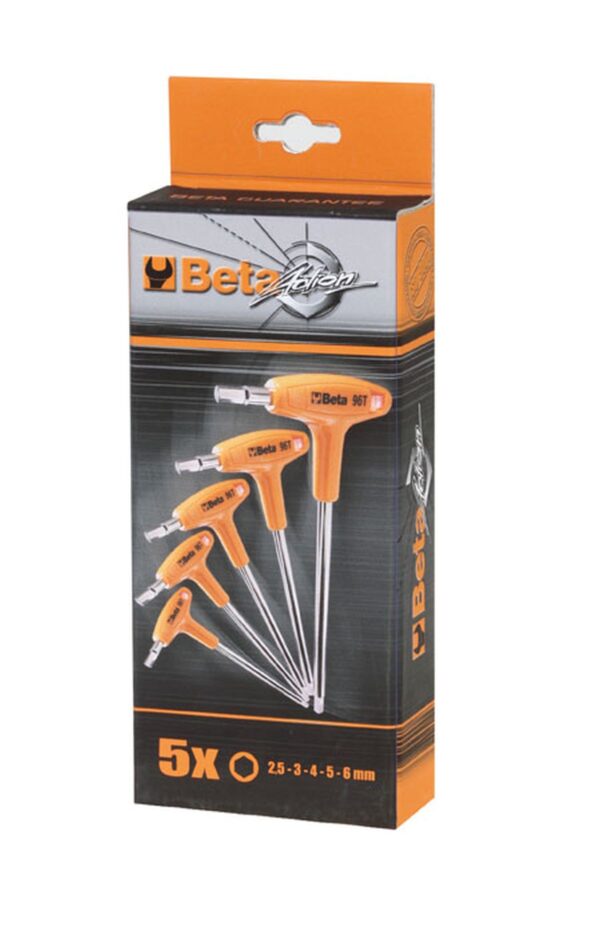 Beta 5 Delige Inbus T-Greep Set - 96 T/S5P - Afbeelding 2