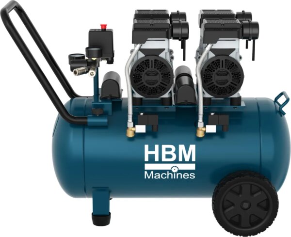 HBM Low Noise compressor 50 liter - Afbeelding 2
