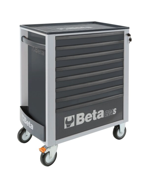 Beta gereedschapswagen 8 laden, 398-delig, BW 2400S G8/E-L, grijs