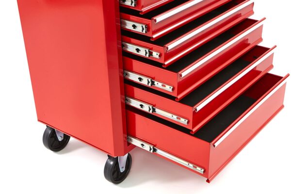 HBM Gereedschapswagen met 7 laden - 66 cm - rood - Afbeelding 7