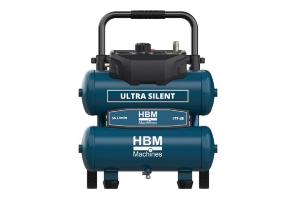 HBM Twin Stack low noise compressor 17 liter - Afbeelding 2