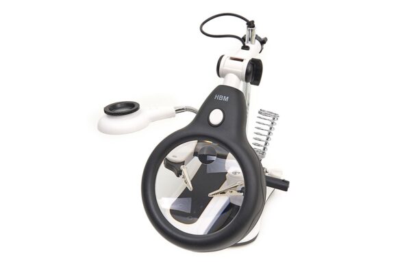 HBM Deluxe 3e Handje Loupelamp met 4 x  Loupe Vergroting en LED Verlichting - Afbeelding 5