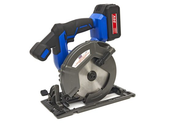 HBM Professionele Koolborstelloze Accu Cirkelzaag 165 mm 20 Volt 4,0AH