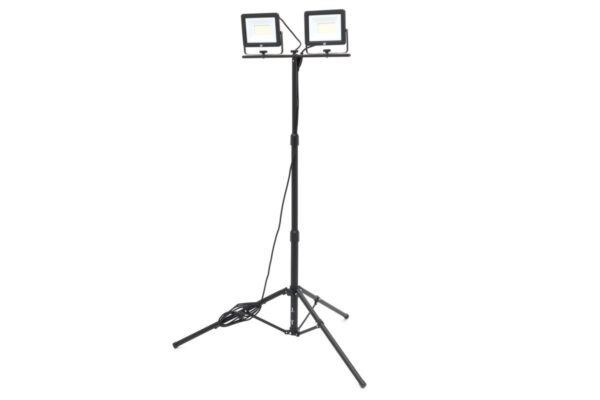 HBM dubbele LED bouwlamp 2 x 50W 2 x 4.700 lumen met statief 5000K