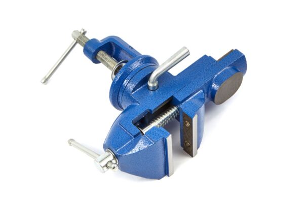 HBM 60 mm Bankschroef Met Tafelklem - Draaibaar