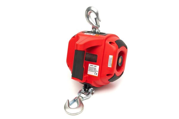 HBM draagbare lier en trektakel boormachine aangedreven 225 kg rood - Afbeelding 2