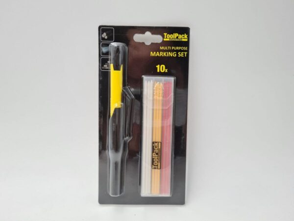 TPI; Multi-functionele markeringsset, ABS houder; rood, geel & witte stiftjes (10x) - Afbeelding 4