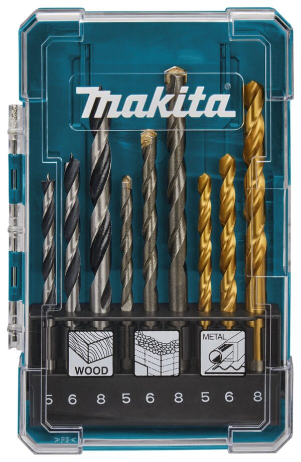 Makita Borenset 9-delig Steen/Hout/Metaal D-71962 - Afbeelding 4