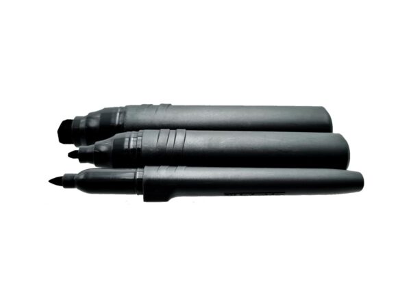 ToolPack heavy duty markering set permanent zwart, 3 stuks - Afbeelding 2