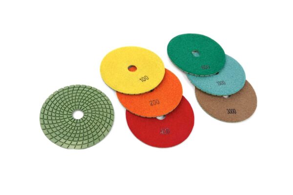 HBM Set Polijstschijven voor HBM 125mm Natte Schuur en Polijstmachine