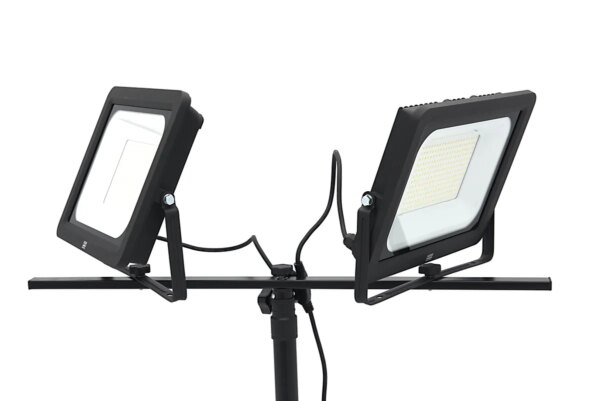HBM dubbele LED bouwlamp 2 x 200W 2 x 20.500 lumen met statief 5000K - Afbeelding 5