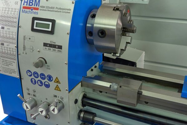 HBM 320 x 900 Professionele Variabele Metaaldraaibank Compleet - Bild 6