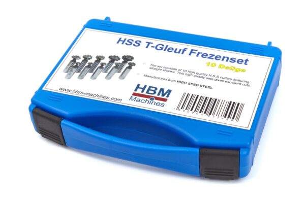 HBM 10 Delige HSS M-2 T-Gleuf Frezenset - Afbeelding 6