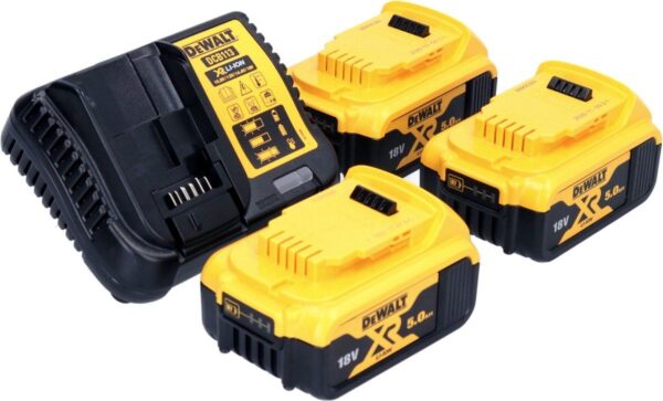 DeWalt accu haakse slijper 125 mm, 18 Volt 5,0 Ah DCG405P3-QW - Afbeelding 5