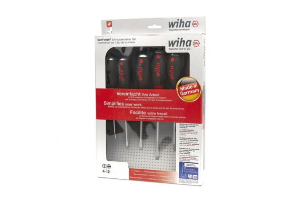 Wiha 530 HK6 6 Delige Slagvaste SoftFinish Schroevendraaierset - Sleuf/Philips - 21250 - Image 4