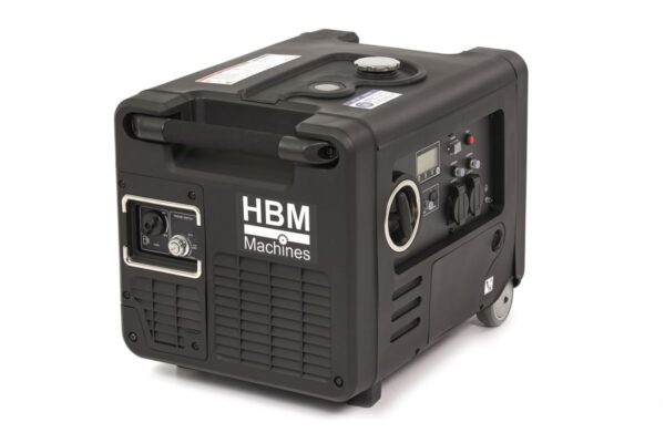 HBM 4000 Watt Inverter Generator, Aggregaat Met 223 cc Benzinemotor 2 x 230 V / 2 x 12 V
