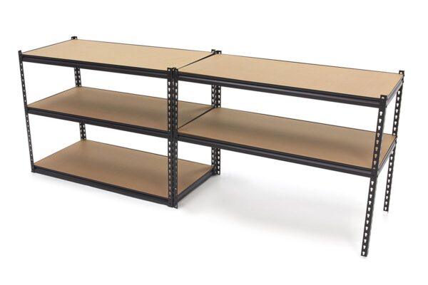 HBM 2 Delige Professionele Extra Brede Legbordstelling / Garagestelling 5 x 60 Kg - Afbeelding 3