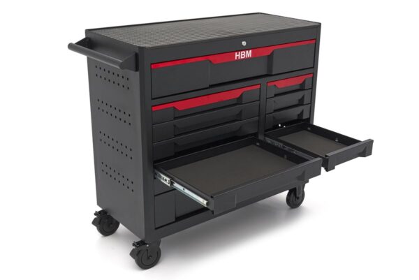 HBM gereedschapswagen 12 laden, 106 cm, zwart - Afbeelding 8