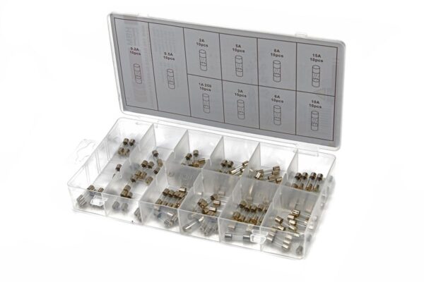 HBM 100 Delige Glaszekeringen Assortiment
