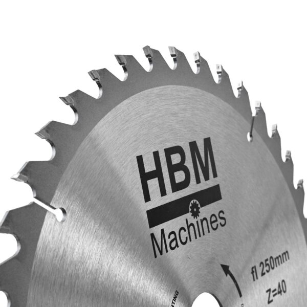 HBM HM Cirkelzaagbladen 250mm voor Hout - Afbeelding 3