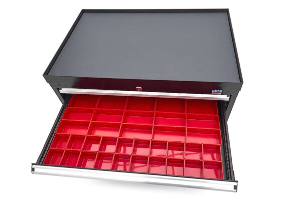 HBM 6 Laden Profi Gereedschapskast 88 x 58 x 80 cm zwart - Afbeelding 9