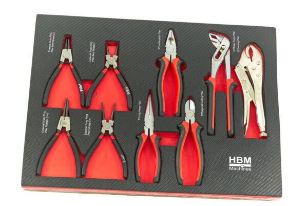 HBM 154 Delige Premium Gereedschapsvulling voor Gereedschapswagen - ROOD - Afbeelding 4