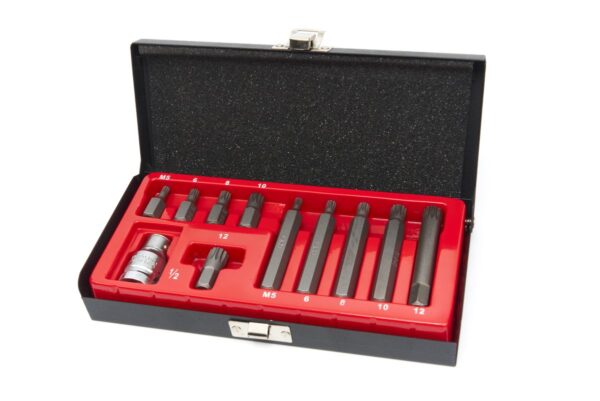 HBM 11 Delige Spline Bitset met 1/2 inch adapter