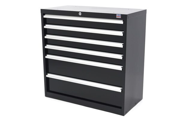 HBM 6 Laden Profi Gereedschapskast 90 x 45 x 90 cm zwart