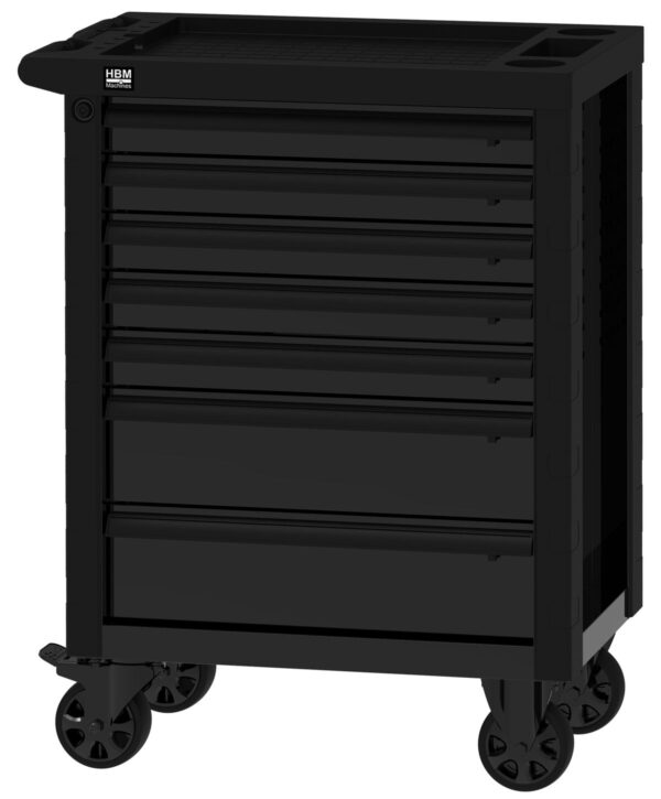 HBM gereedschapswagen 7 laden, 76,5 cm, zwart